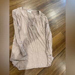 Maurices Soft Beige Long Sleeve Top